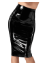 F378 Dominae Column PVC pencil skirt