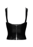 F379 Dominae Corset Top en PVC lacé sur l'avant
