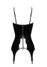 F381 Dominae Venom Corset porte jarretelles en PVC