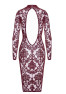 F384 Kink Royal Robe mi-longue