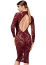 F384 Kink Royal Robe mi-longue