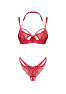 Matildea crotchless Set Red