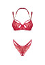 Matildea crotchless Set Red