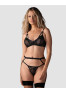 Euridia 3 pieces lingerie set - Black