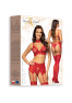 Velvet sin ensemble lingerie - Cherry
