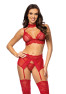 Velvet sin ensemble lingerie - Cherry