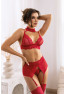 Velvet sin ensemble lingerie - Cherry