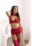 Velvet sin ensemble lingerie - Cherry