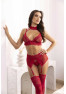 Velvet sin lingerie set - Cherry