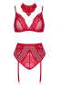 Cristalyn lingerie set - Cherry