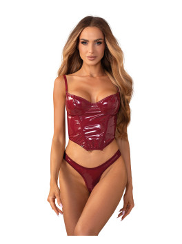 Redya red corset and thong