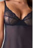 Nightly Blue chemise and thong - Blue