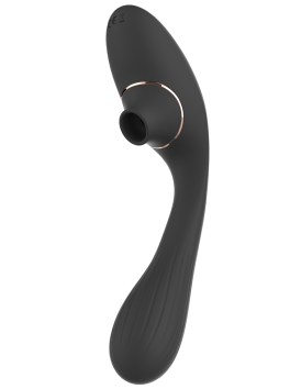 Stimulateur Clitoridien Vibromasseur Point G 2-en-1 DINA Noir 