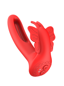 Vibromasseur FLY PULSE Papillon à Double Action Télécommandé 
