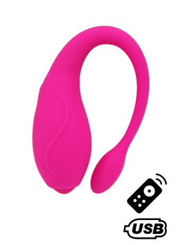 TANDEM Rose, stimulateur pour couple USB avec télécommande en silicone médical 