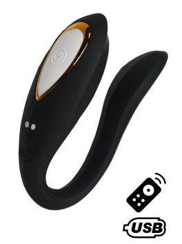 OSMOSE, stimulateur pour couple USB, à double tête, avec télécommande, en silicone médical