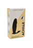 ACHILLE, Mini vibromasseur noir USB, forme pénis avec stimulation clitoridienne, avec télécommande 
