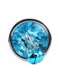 Plug bijou aluminium bleu avec clochettes Taille M JINGLE 