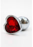 Plug bijou coeur en aluminium bijou rouge Small LOVELY 