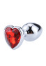Plug bijou coeur en aluminium bijou rouge Small LOVELY 