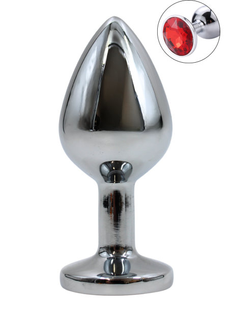 Plug bijou en aluminium bijou rouge Medium HELIRA 