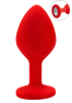 Plug rouge bijou cristal Medium CHERRY 