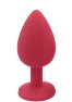 Plug rouge bijou cristal Medium CHERRY 