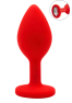 Plug rouge bijou cristal Small CHERRY 