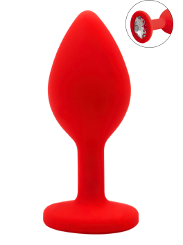 Plug rouge bijou cristal Small CHERRY 