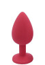 Plug rouge bijou cristal Small CHERRY 
