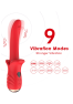 Vibromasseur Rouge Ultra-Souple KISS