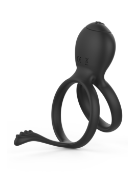 PEPIN, Cockring à double anneaux dans un silicone médical doux avec 1 mode de vibration 