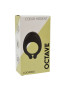 OCTAVE, Cockring Noir dans un silicone médical doux avec 1 mode de vibration 