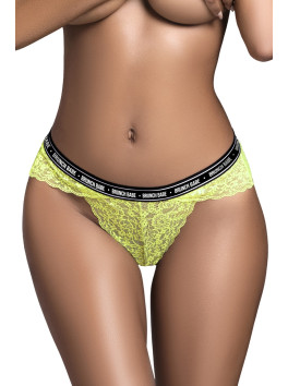 String en dentelle vert néon DIMANCHE 