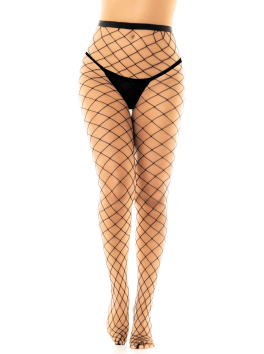 Collant large maille noire 