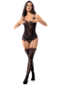 Combinaison en résille noire 