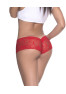 Shorty ouvert à l'entrejambe rouge 