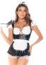 Costume sexy soubrette 3 pièces 