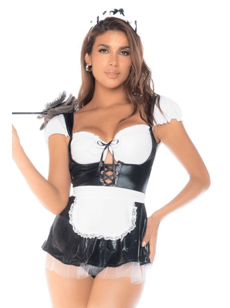 Costume sexy soubrette 3 pièces 