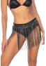 Jupe glamour à franges ornée de strass - Mapalé