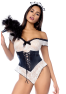 Costume sexy de soubrette 2 pièces 