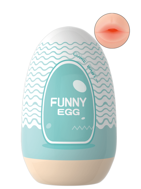 Gaine Masturbatrice Réutilisable FUNNY EGG – Design Réaliste Bouche