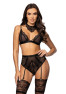 Cristalyn lingerie set - Black
