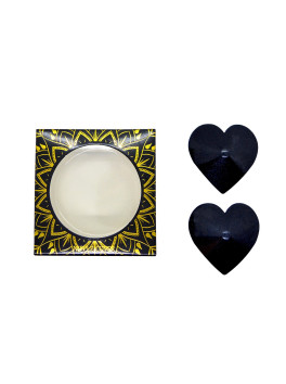 Nipple Métal noir Cache tétons cœur 