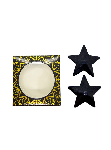 Nipple Métal noir Cache tétons d'étoile 