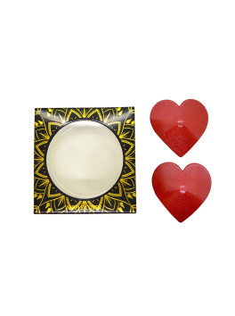 Nipple Métal rouge Cache tétons cœur 