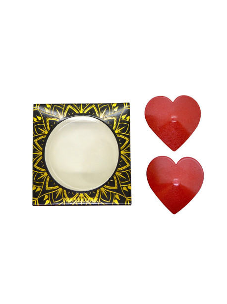 Nipple Métal rouge Cache tétons cœur 