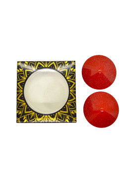 Nipple Métal rouge Cache tétons cône 