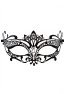 Masque vénitien Asia rigide noir avec strass 