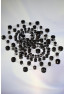 Paire de cache tétons adhésifs strass noir 